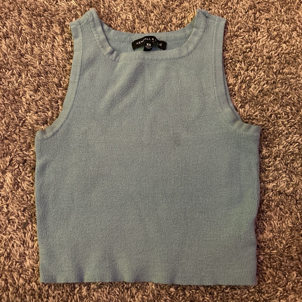 Kendall & Kylie Light Blue Tank Top
